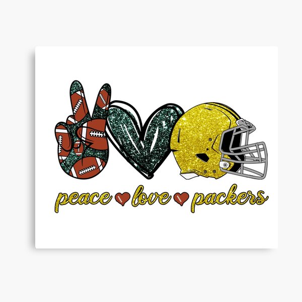 Peace Love Green Bay Packers Logo T-Shirt