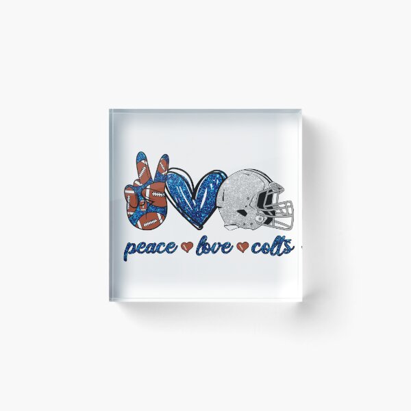 Item preview, Peace Love Colts - Football Team designed and sold by TheBabySitters.