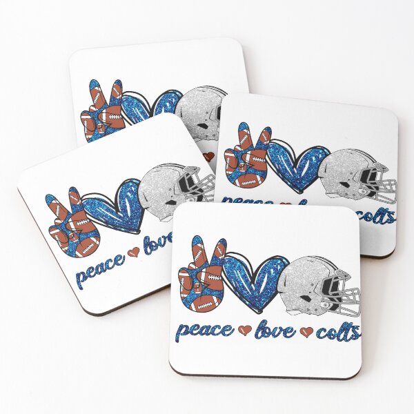 Item preview, Peace Love Colts - Football Team designed and sold by TheBabySitters.