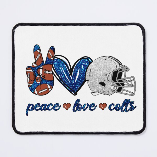 Item preview, Peace Love Colts - Football Team designed and sold by TheBabySitters.