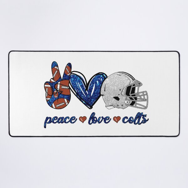 Item preview, Peace Love Colts - Football Team designed and sold by TheBabySitters.