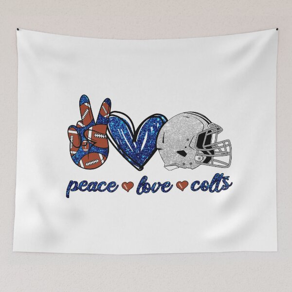 Item preview, Peace Love Colts - Football Team designed and sold by TheBabySitters.
