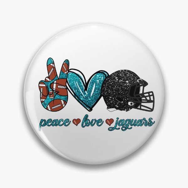 Artikelvorschau, Peace Love Jaguars - Fußballmannschaft entworfen und verkauft von TheBabySitters.