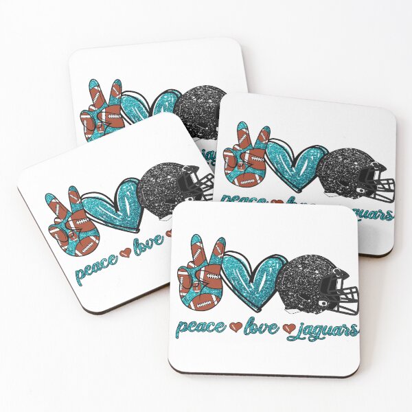 Item preview, Peace Love Jaguars - Football Team designed and sold by TheBabySitters.