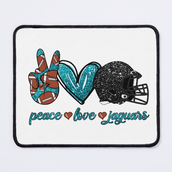 Item preview, Peace Love Jaguars - Football Team designed and sold by TheBabySitters.