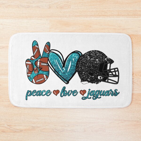 Item preview, Peace Love Jaguars - Football Team designed and sold by TheBabySitters.