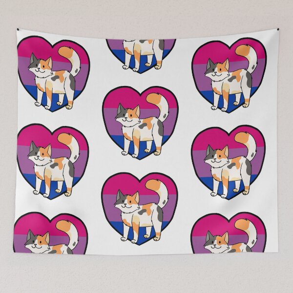 Item preview, LGBTQ Bisexual Pride Calico Cat designed and sold by Ambercat993.