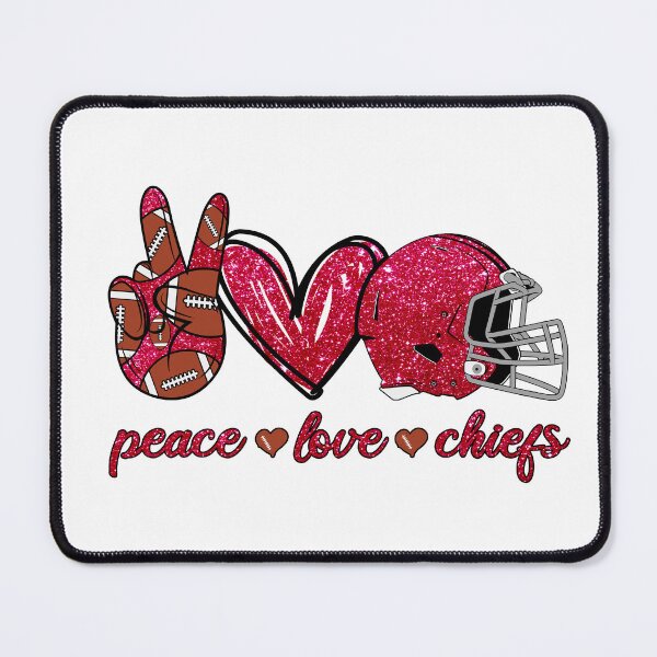 Item preview, Peace Love Chiefs - Football Team designed and sold by TheBabySitters.