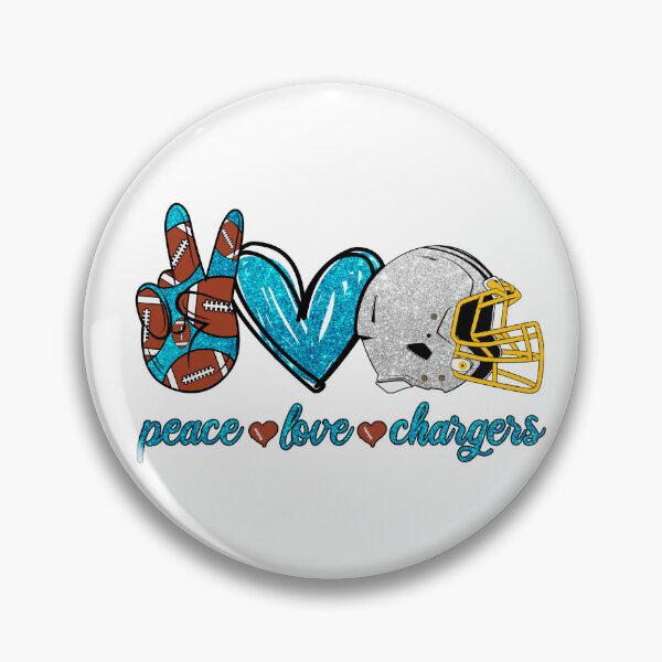 Item preview, Peace Love Chargers - Football Team designed and sold by TheBabySitters.