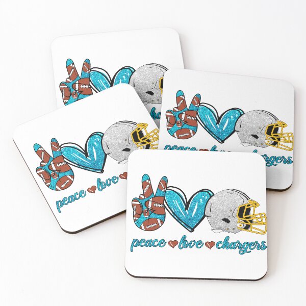 Item preview, Peace Love Chargers - Football Team designed and sold by TheBabySitters.