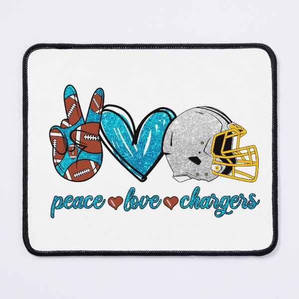 Item preview, Peace Love Chargers - Football Team designed and sold by TheBabySitters.