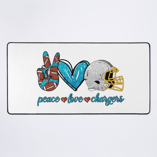 Item preview, Peace Love Chargers - Football Team designed and sold by TheBabySitters.