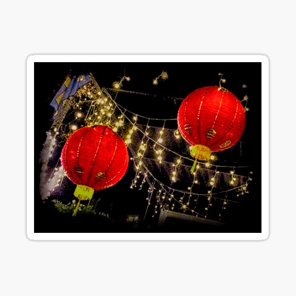 Lighting Up The New Year Sticker