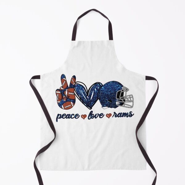 Item preview, Peace Love Rams - Football Team designed and sold by TheBabySitters.