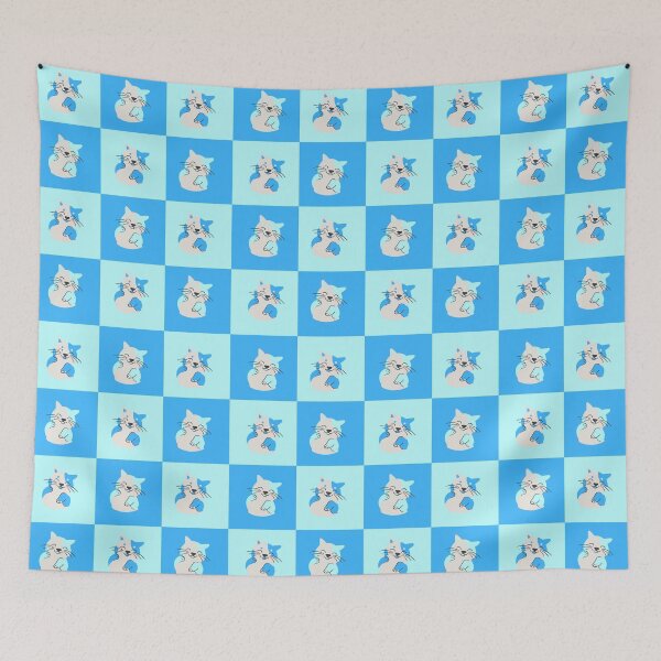 Item preview, FUNNY CAT ( BLUE DESIGN ) designed and sold by Cloofur.