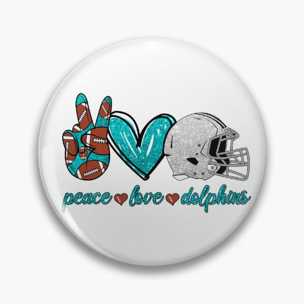 Item preview, Peace Love Dolphins - Football Team designed and sold by TheBabySitters.