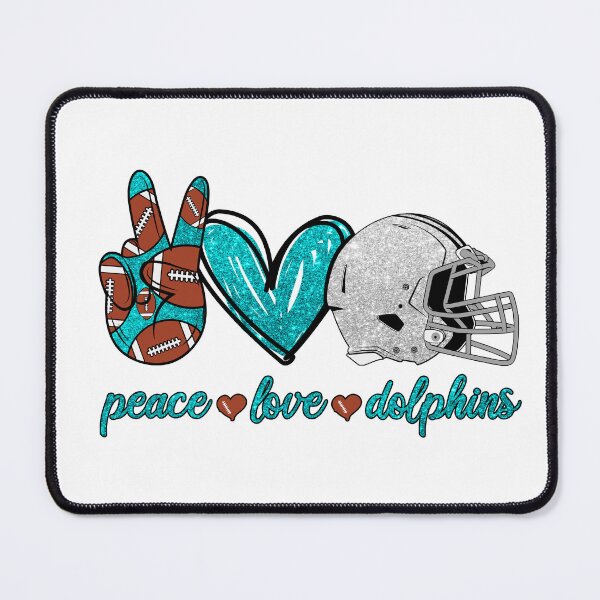 Item preview, Peace Love Dolphins - Football Team designed and sold by TheBabySitters.