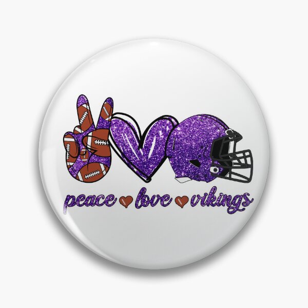 Item preview, Peace Love Vikings - Football Team designed and sold by TheBabySitters.