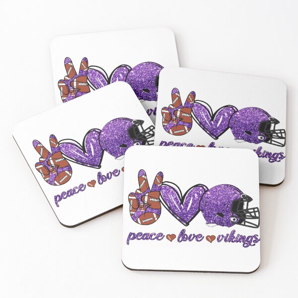Item preview, Peace Love Vikings - Football Team designed and sold by TheBabySitters.