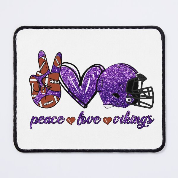 Item preview, Peace Love Vikings - Football Team designed and sold by TheBabySitters.