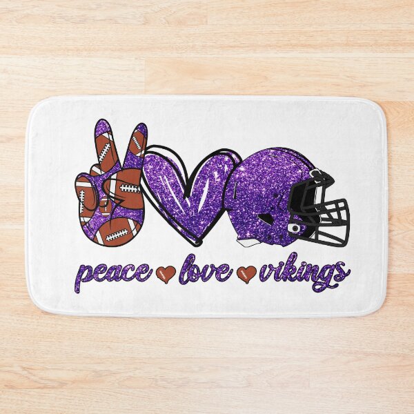Item preview, Peace Love Vikings - Football Team designed and sold by TheBabySitters.