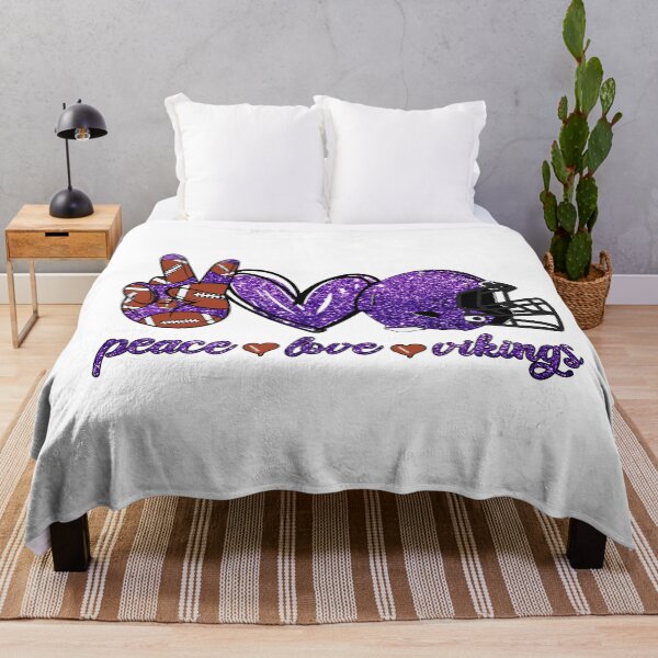 Item preview, Peace Love Vikings - Football Team designed and sold by TheBabySitters.