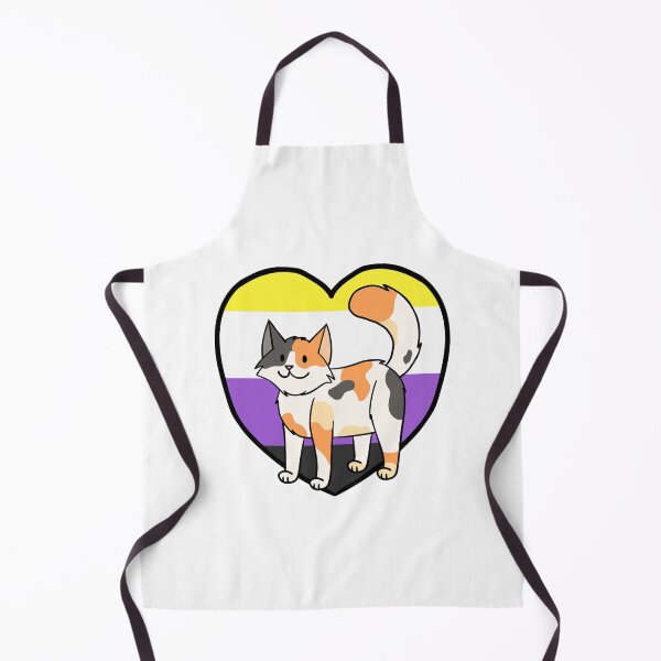 Item preview, LGBTQ Nonbinary Pride Calico Cat designed and sold by Ambercat993.