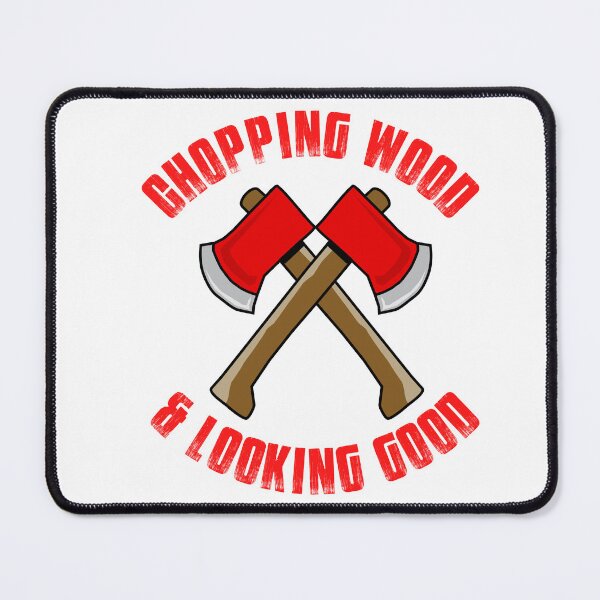 Item preview, Vintage Chopping Wood and looking Good Typography and axe illustration  designed and sold by X-Trends.