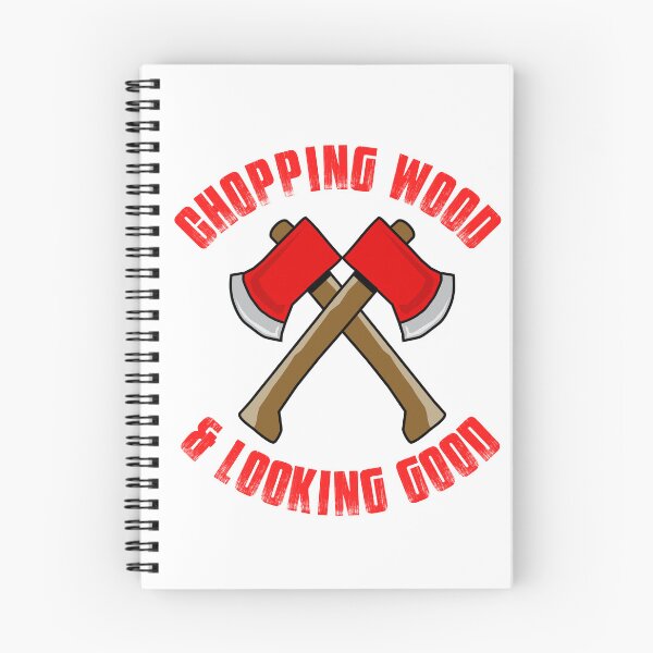 Item preview, Vintage Chopping Wood and looking Good Typography and axe illustration  designed and sold by X-Trends.