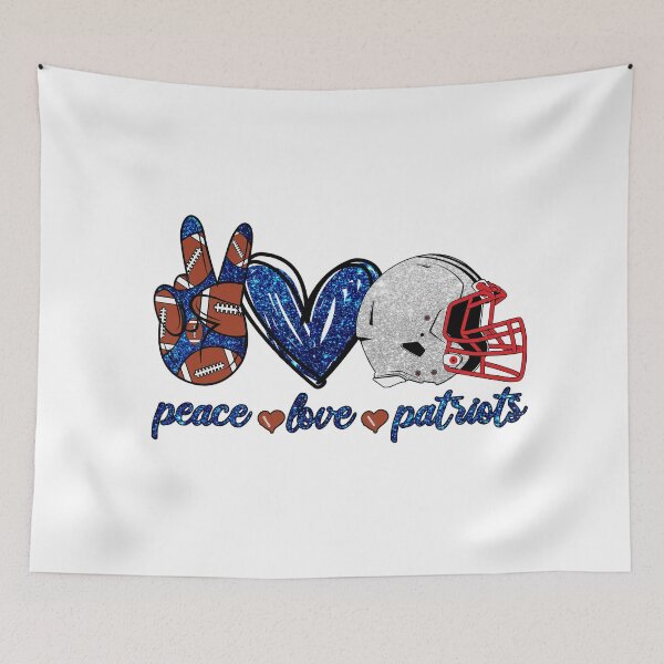 Item preview, Peace Love Patriots - Football Team designed and sold by TheBabySitters.