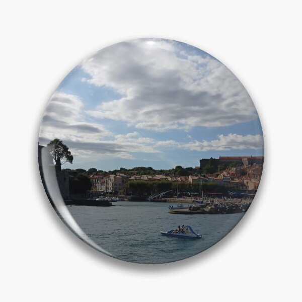 Item preview, ocean blue Collioure, France designed and sold by ConzyBelle.