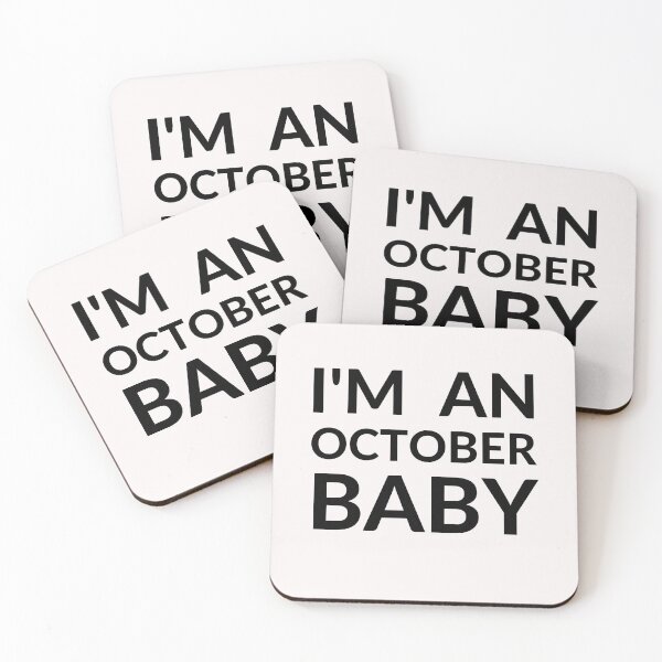 Item preview, I'M AN OCTOBER BABY designed and sold by RobbiesMusic.