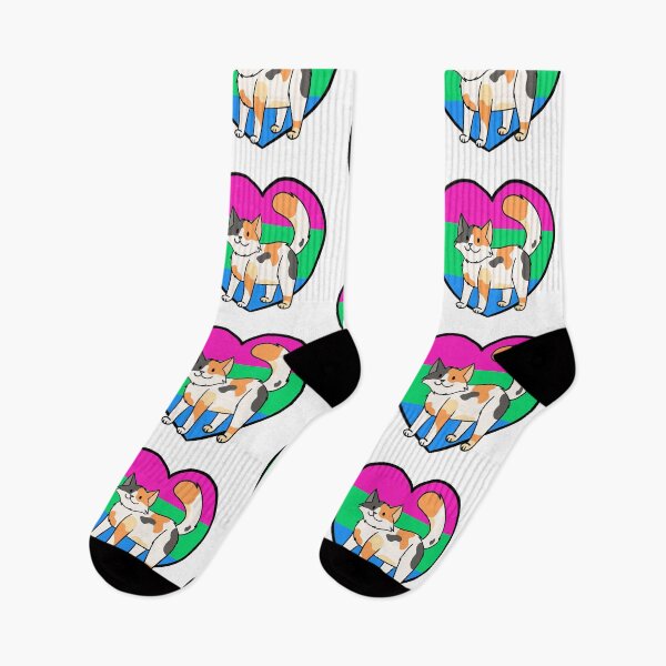 Item preview, LGBTQ Polysexual Pride Calico Cat designed and sold by Ambercat993.