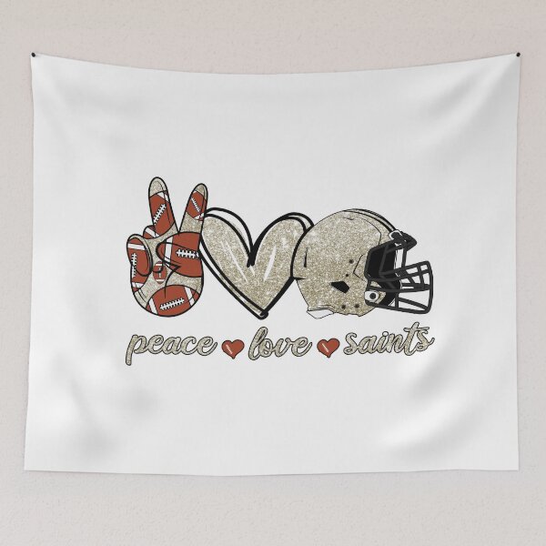 Item preview, Peace Love Saints - Football Team designed and sold by TheBabySitters.
