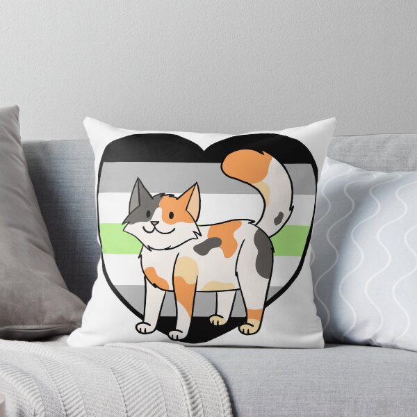 Item preview, LGBTQ Agender Pride Calico Cat designed and sold by Ambercat993.