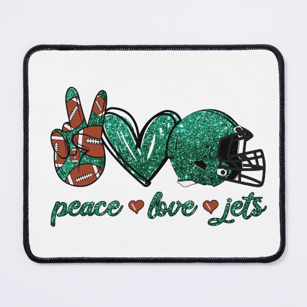 Item preview, Peace Love Jets - Football Team designed and sold by TheBabySitters.