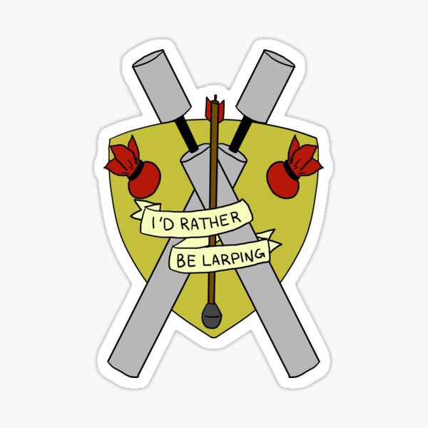 I'd Rather Be Larping - Crest Sticker