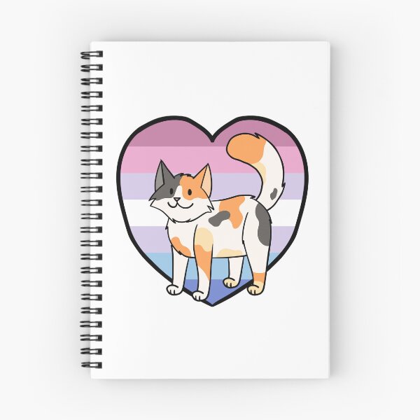 Item preview, LGBTQ Bigender Pride Calico Cat designed and sold by Ambercat993.