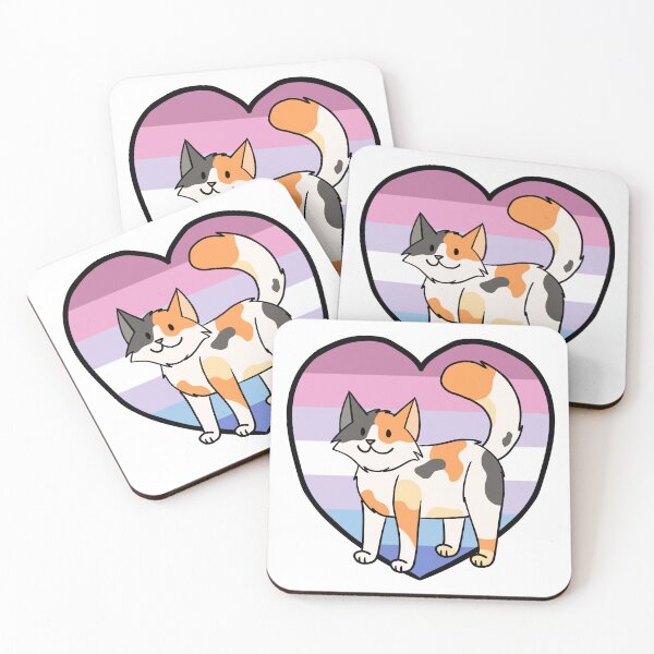 Item preview, LGBTQ Bigender Pride Calico Cat designed and sold by Ambercat993.