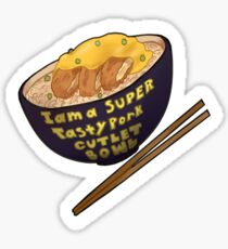 yuri on ice tasty pork cutlet bowl Sticker