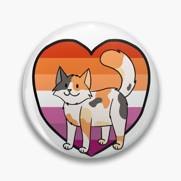 Item preview, LGBTQ Lesbian Pride Calico Cat designed and sold by Ambercat993.