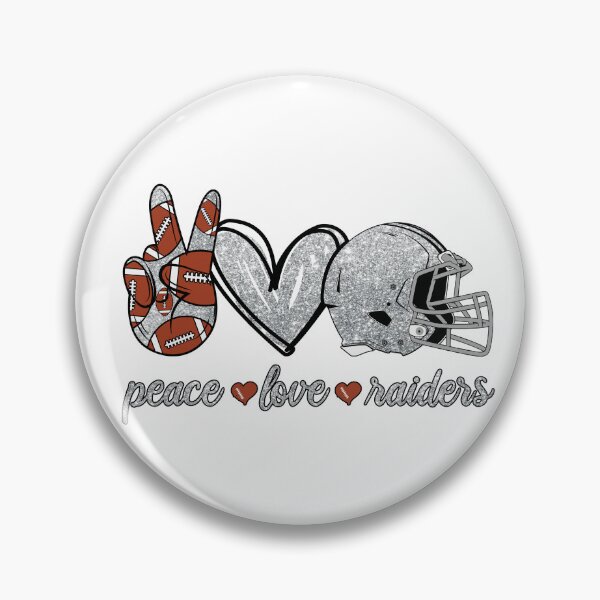 Item preview, Peace Love Raiders - Football Team designed and sold by TheBabySitters.