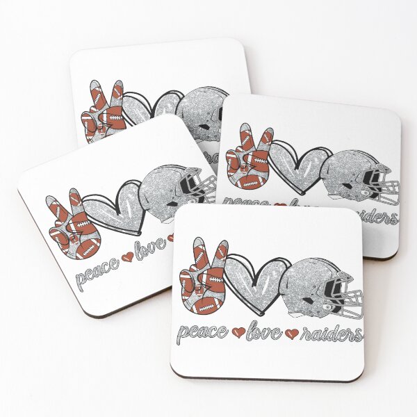 Item preview, Peace Love Raiders - Football Team designed and sold by TheBabySitters.