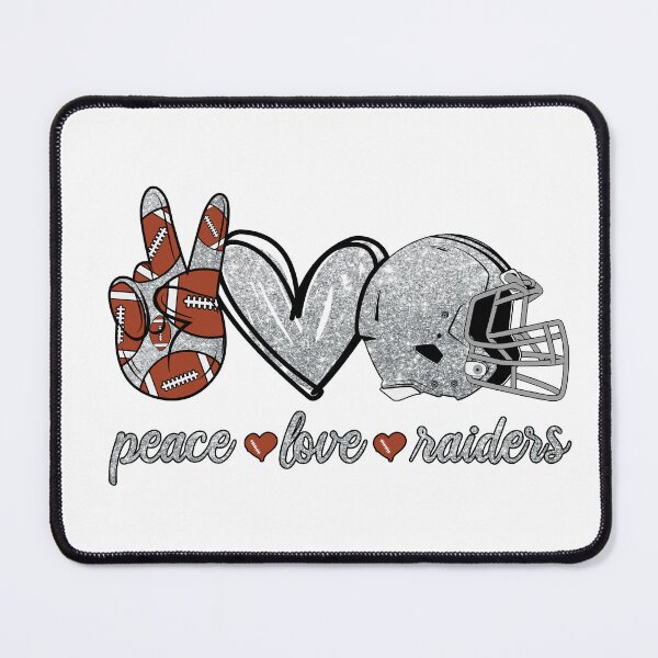 Item preview, Peace Love Raiders - Football Team designed and sold by TheBabySitters.