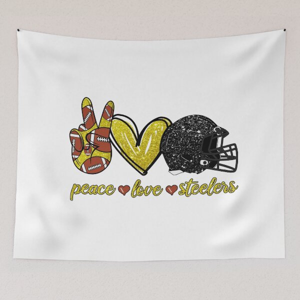 Item preview, Peace Love Steelers - Football Team designed and sold by TheBabySitters.