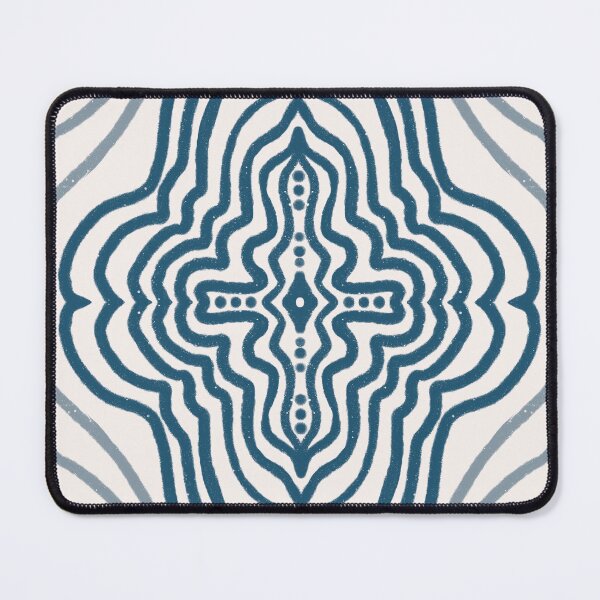 Item preview, Mandala in moody teal blue designed and sold by FrancesPoff.