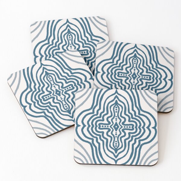 Item preview,  Mandala in moody teal blue designed and sold by FrancesPoff.