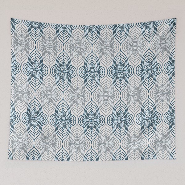 Item preview,  Mandala in moody teal blue designed and sold by FrancesPoff.