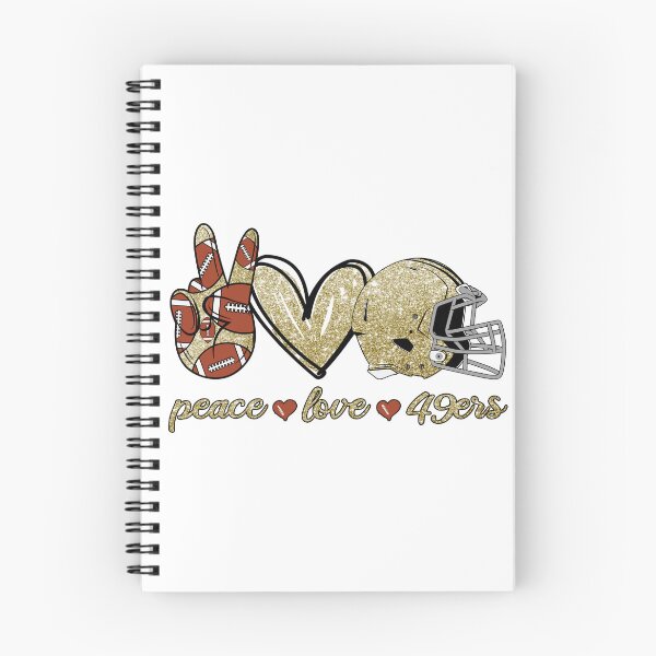 Item preview, Peace Love 49ers - Football Team designed and sold by TheBabySitters.