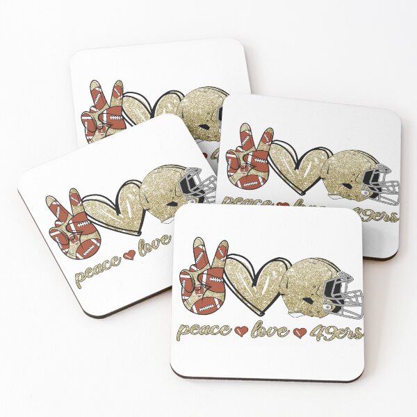 Item preview, Peace Love 49ers - Football Team designed and sold by TheBabySitters.